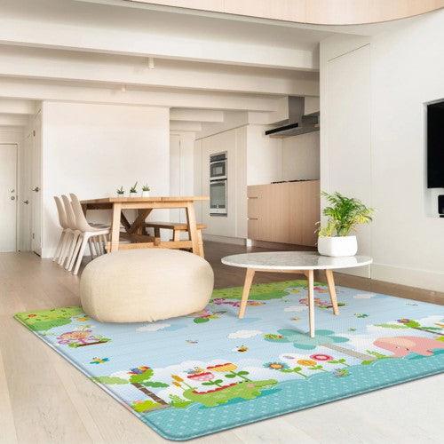 Baby Double-Side Folding Non-Toxic Non-Slip Reversible Waterproof XPE Playmat with Carrying Bag - D14 - Toytexx Baby Double-Side Folding Non-Toxic Non-Slip Reversible Waterproof XPE Playmat with Carrying Bag - D14 - Toytexx